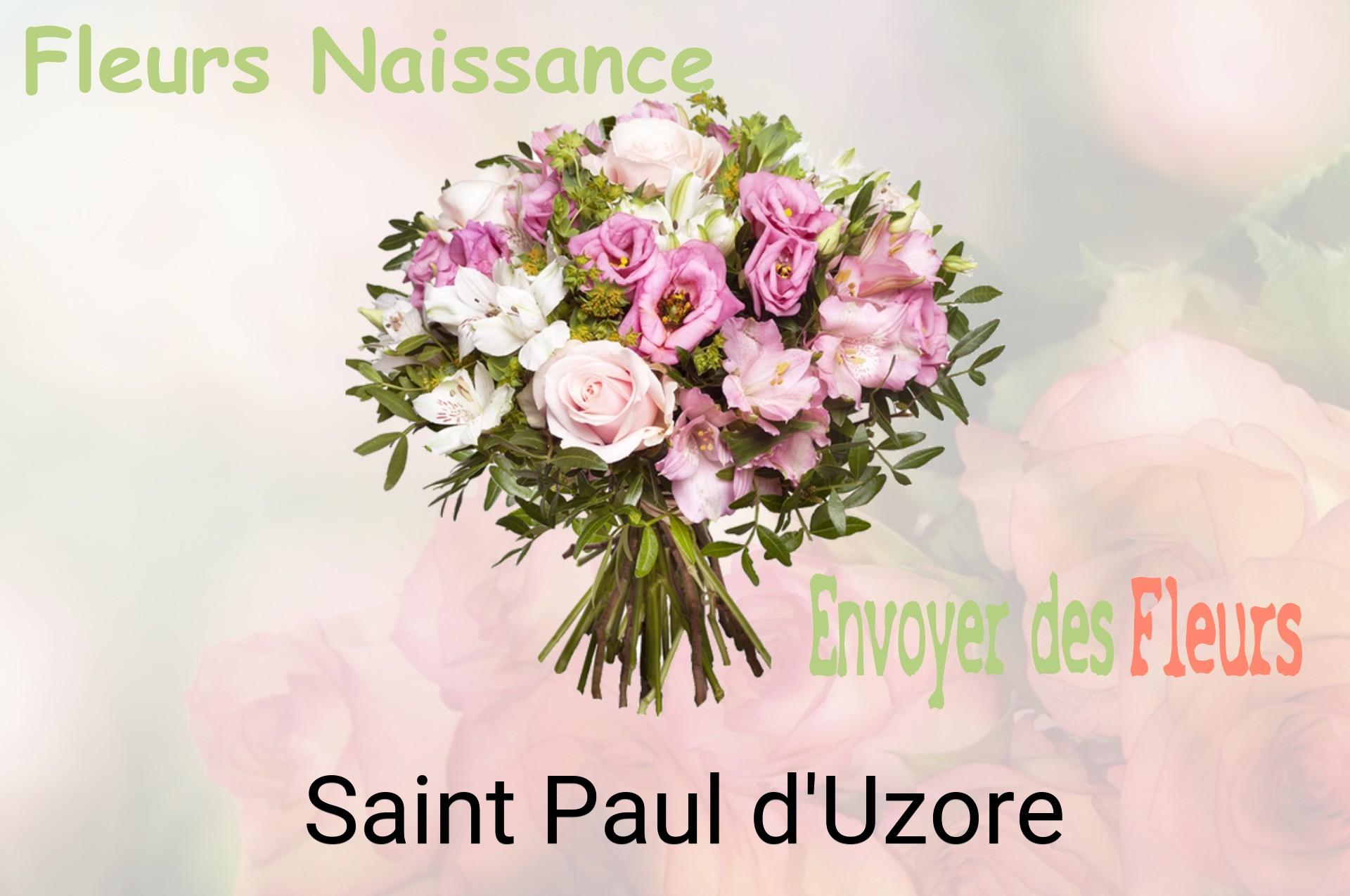 Bouquet de fleurs de naissance livré à Saint-Paul-d'Uzore